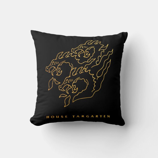 House Targaryen Icon Kudde (Framsida)