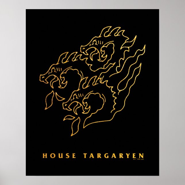 House Targaryen Icon Poster (Framsidan)