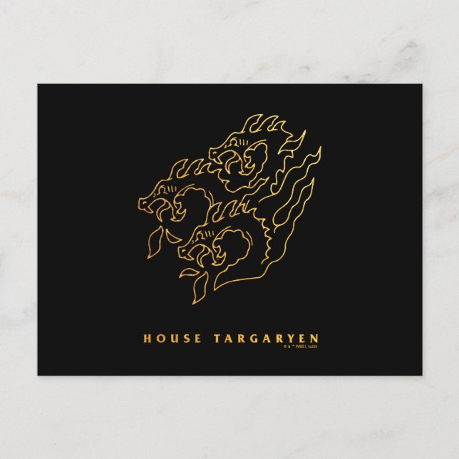 House Targaryen Icon Vykort (Framsida)
