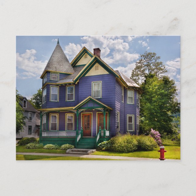 House - Victorian - det gamla dam huset Vykort (Framsida)