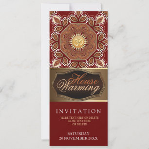 House Warm Om Earth Party-inbjudan Inbjudningar