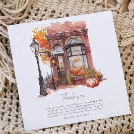 House Warming Party Autumn Front Door Tack Kort