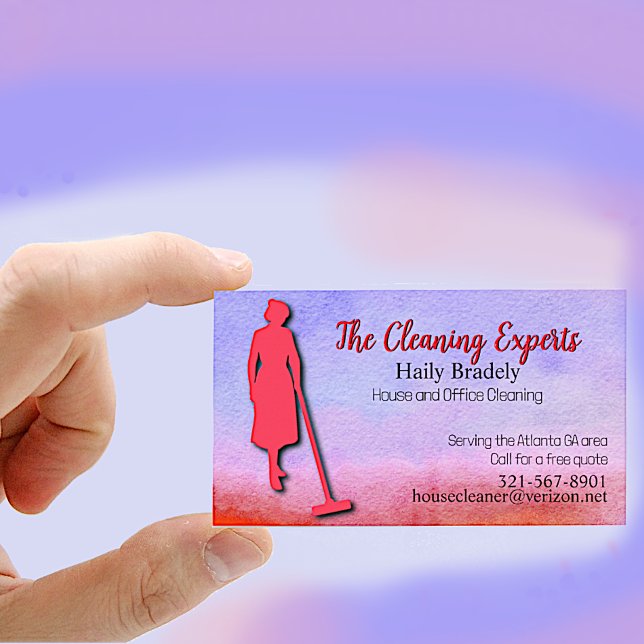 House Watercolor Visitkort (Skapare uppladdad)