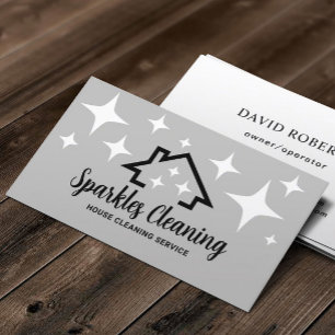House with Sparkles Professionell Städning Service Visitkort