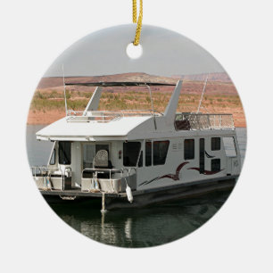 Houseboat sjö Powell, Arizona, USA 5 Julgransprydnad Keramik