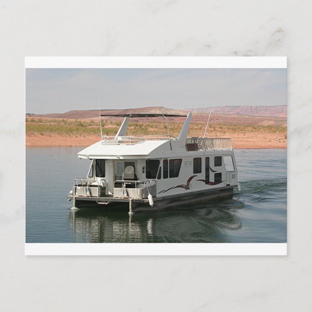 Houseboat, Sjö Powell, Arizona, USA 5 Vykort (Framsida)