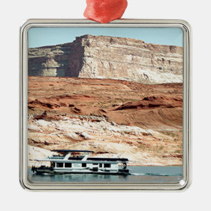 Houseboat sjö Powell, Arizona, USA 7 Julgransprydnad Metall