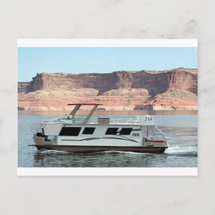 Houseboat, Sjö Powell, Arizona, USA 8 Vykort