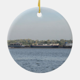 Houseboats Julgransprydnad Keramik