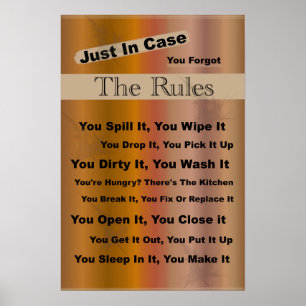 Household Regler Poster