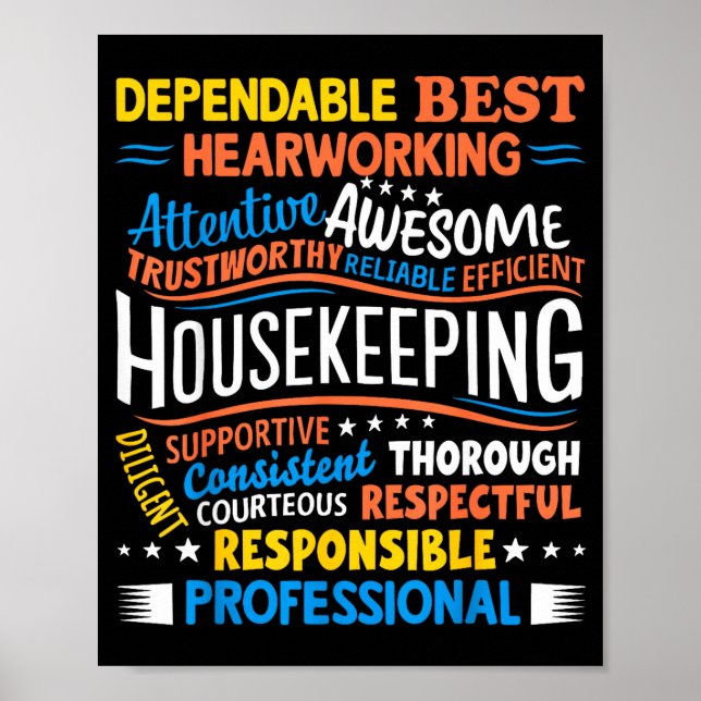 Housekeeng Appreciation Environmental Services Wee Poster (Framsidan)