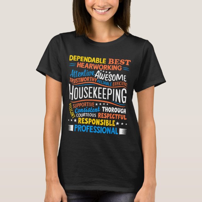 Housekeeng Appreciation Environmental Services Wee T Shirt (Framsida)