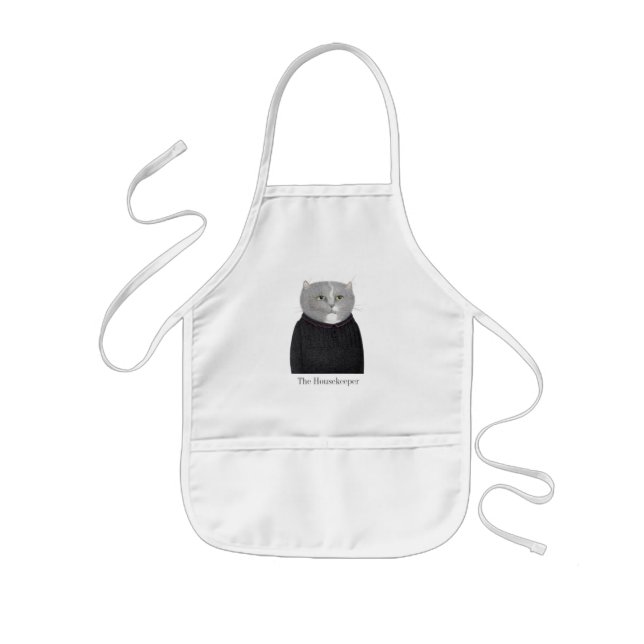 HOUSEKEEPER CAT Kids' Apron Barnförkläde (Framsidan)