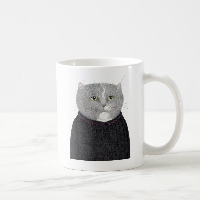 HOUSEKEEPER CAT White Mugg (Höger)