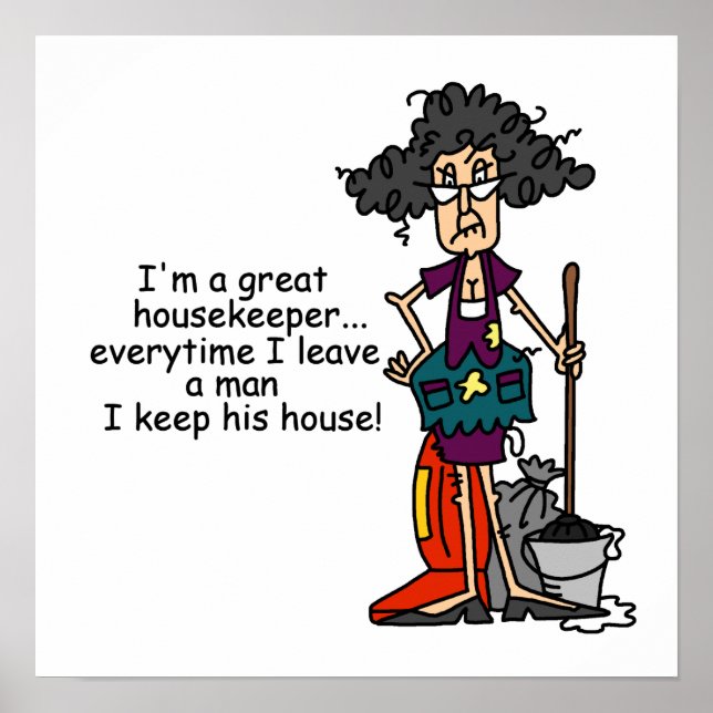 Housekeeper Humor Poster (Framsidan)