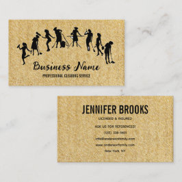 Housekeeping Maid Service Cleaning Professional Visitkort