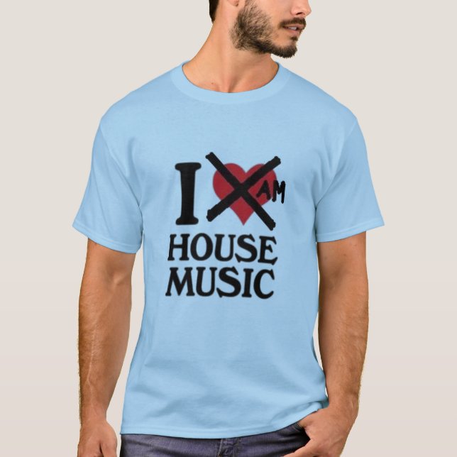 housemusic t-shirt (Framsida)