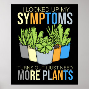 Houseplant Älskare Kvinnor Florismplantor Poster