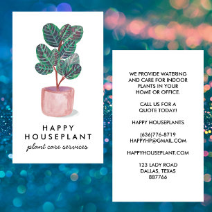 Houseplant Calathea Prayer Plant Visitkort