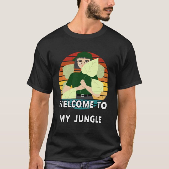 Houseplant Jungle Men Women  Phrase Plant T Shirt (Framsida)