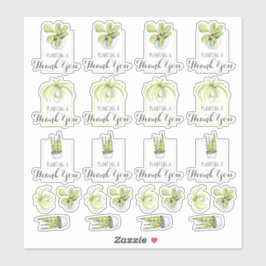 Houseplant Tack Pun Klistermärken