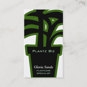Houseplantsträdgårdsnäringgrönt Visitkort