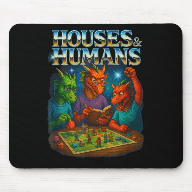 Houses And Humans Funny Gaming Rpg Gamers Men Wome Musmatta (Framsidan)