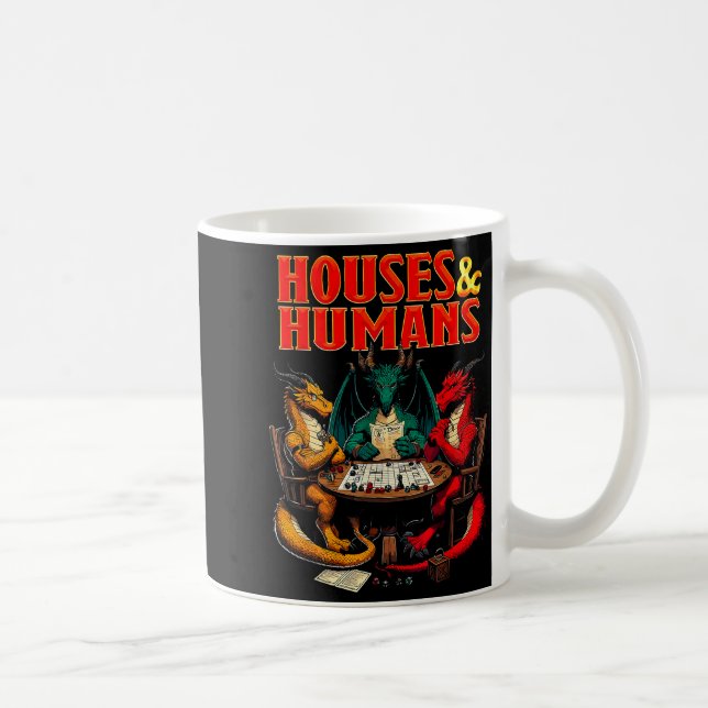 Houses And Humans Funny Tabletop Rpg Dice Game Par Kaffemugg (Höger)