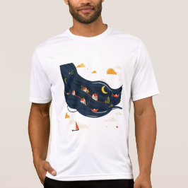 Houses in hair t shirt