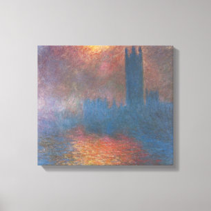 Houses of Parliament, London av Claude Monet Canvastryck