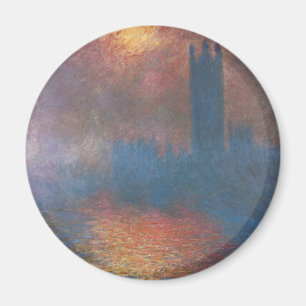 Houses of Parliament, London av Claude Monet Magnet