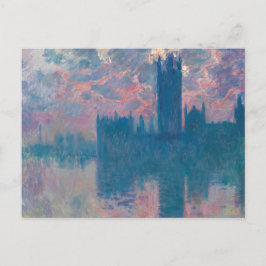 Houses of Parliament, Solnedgång av Claude Monet  Vykort