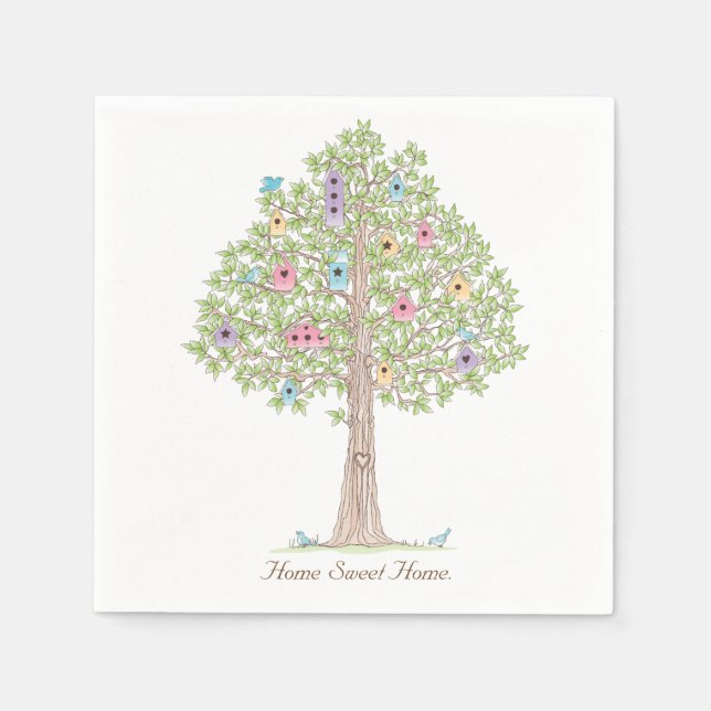 Houseuppvärmning Party Napkin Pappersservett (Framsidan)