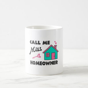 Houseuppvärmning party Ring mig miss Homeowner Kaffemugg