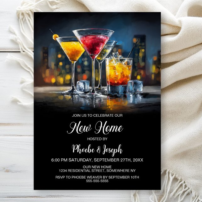 Housewarming Cocktail Party Inbjudningar (Skapare uppladdad)