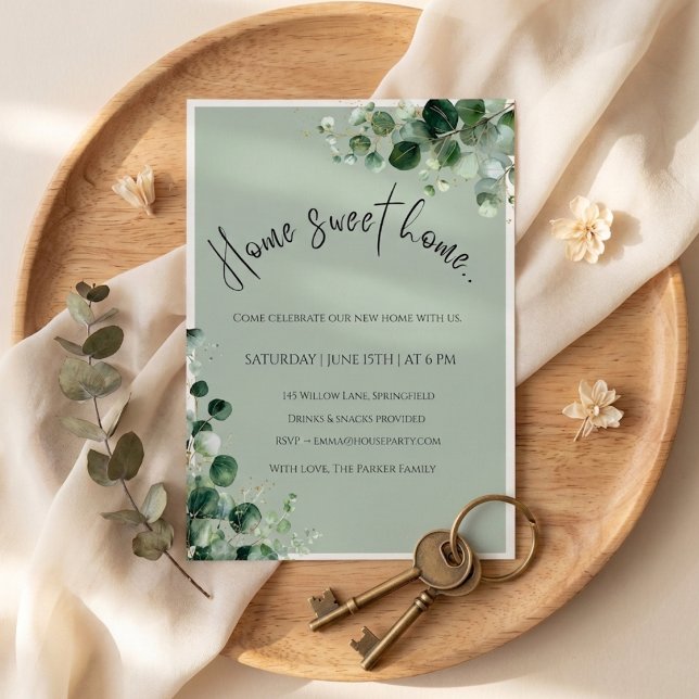 Housewarming Invitation – Home Sweet Home Inbjudningar (Home sweet home
housewarming invitation)
