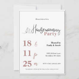 Housewarming Invitation • Modern New Home Party In Inbjudningar