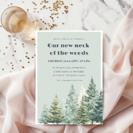 Housewarming Invitation Our New Neck of the Woods Inbjudningar