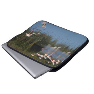 Housse d'ordinateur flamants roses laptop fodral