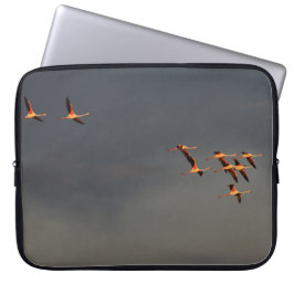 Housse d'ordinateur motif flamants roses laptop fodral