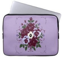 Housse pour Ordinateur Portable Bouquet de Violett