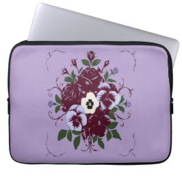 Housse pour Ordinateur Portable Bouquet de Violett Laptop Fodral