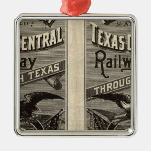 Houston and Texas Central Railway genom Texas 2 Julgransprydnad Metall
