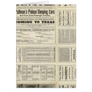 Houston and Texas Central Railway genom Texas Hälsningskort