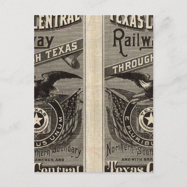 Houston and Texas Central Railway through Texas 2 Vykort (Framsida)