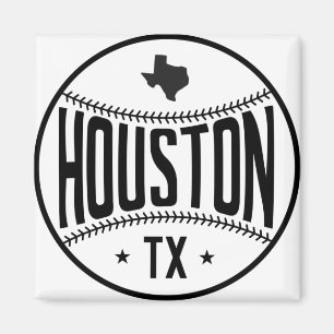 Houston Baseball Thned Magnet
