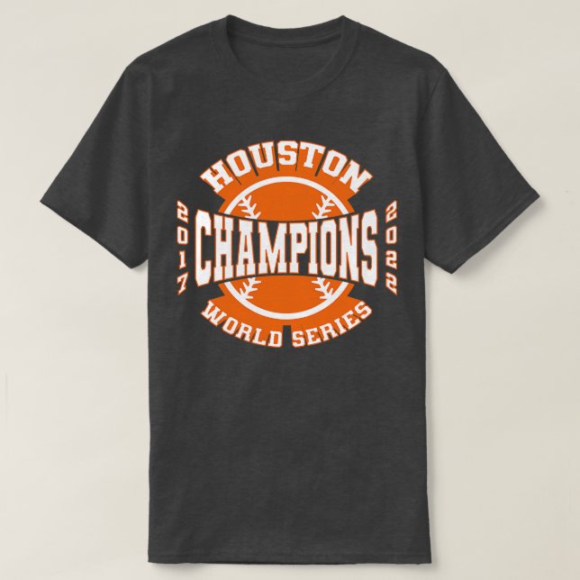 Houston Baseball World Champions T Shirt (Design framsida)