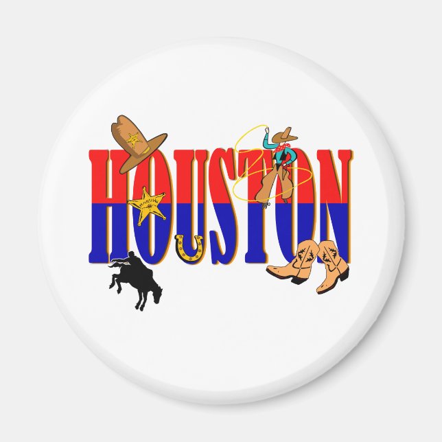 Houston Bilder Magnet (Framsidan)