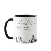 Houston Bröllop Simple Anpassningsbar Coffee Mugg