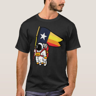 Houston Champ Texas Flagga Astronaut Space City T Shirt